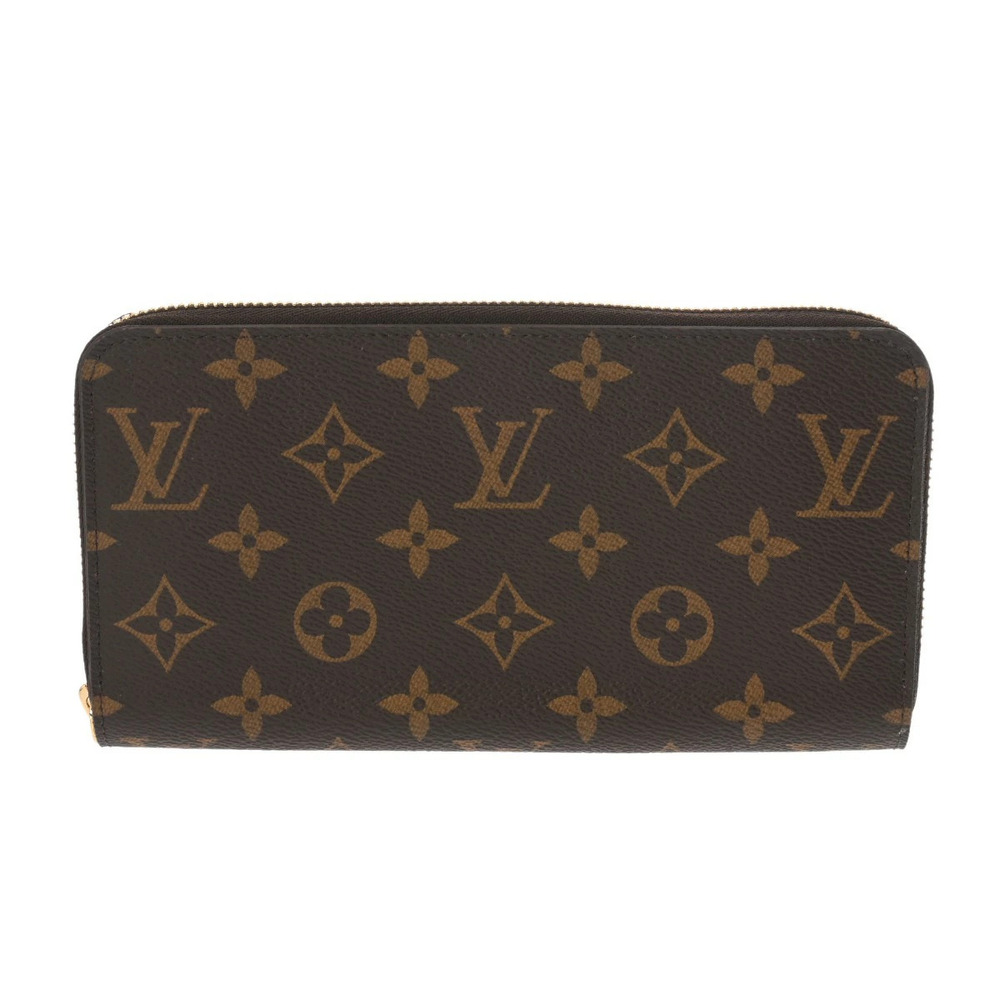 LOUIS VUITTON Monogram Zippy Wallet Coquelicot Red Canvas Long